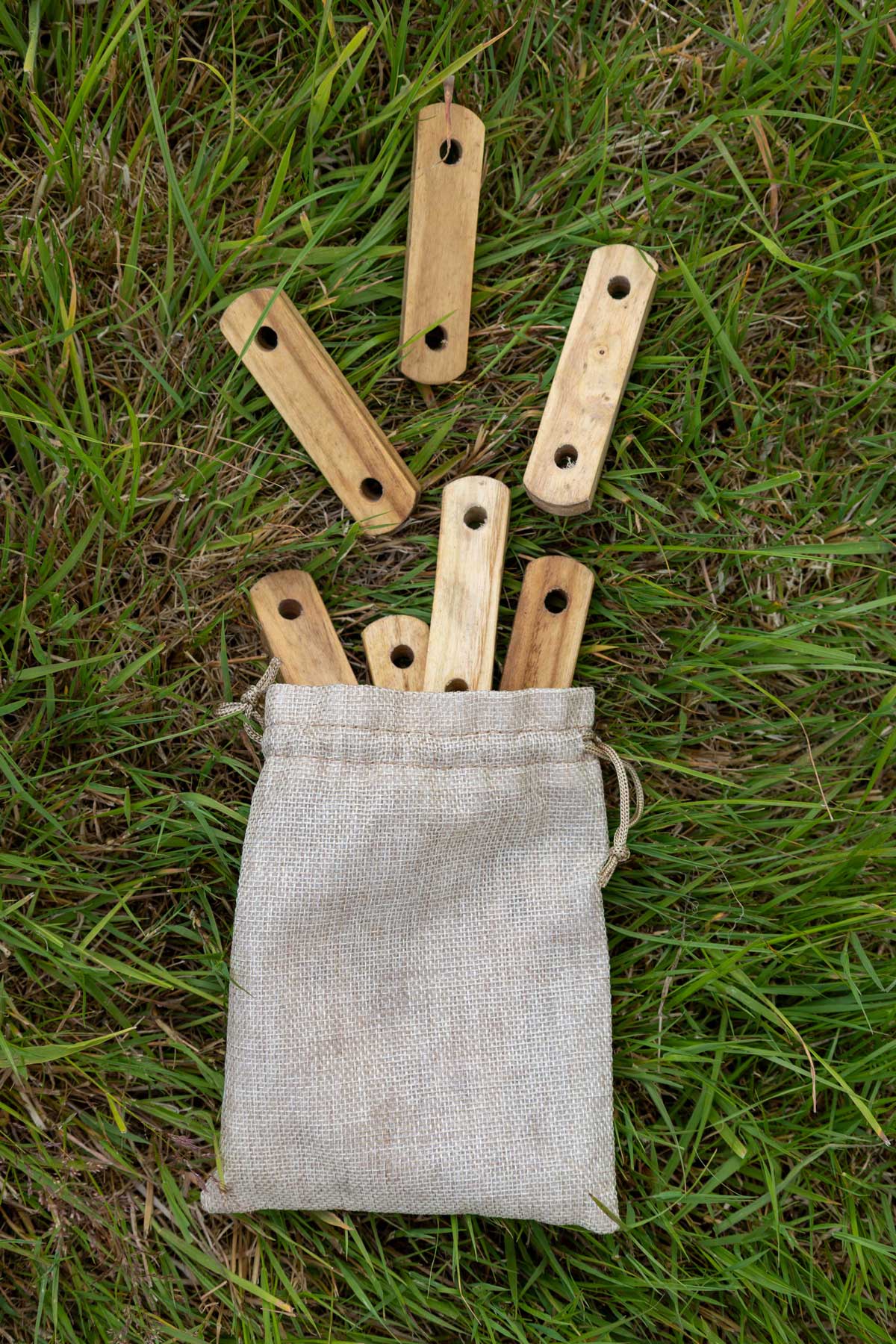 Wooden Sliders for Guy Ropes