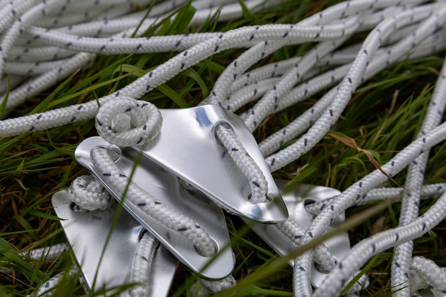 12 Reflective Bell Tent Guy Ropes with Metal Sliders | Heavy-Duty Tent Guy Ropes